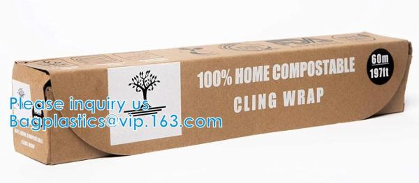 Compostable Biodegradable Corn PLA Foil Roll Wrap Film, PVC Cling Film, Fresh Food Wrap Cover, Food Wrap PE Cling Film