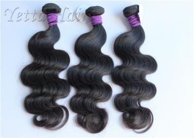 Cabelo peruano macio preto natural do Virgin da onda do corpo para a menina ideal