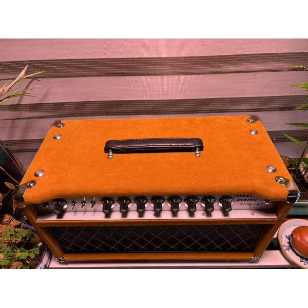 Custom Dumble CLONE Steel String Singer Head 20W 50W 100W with Suede Brown Color, Grand Amplifier SSS Model
