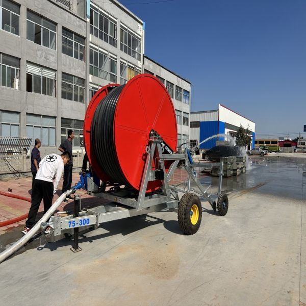 PE Hose Reel Irrigation Machine with Electric or Turbine Drive for Large-Scale Agricultural Use