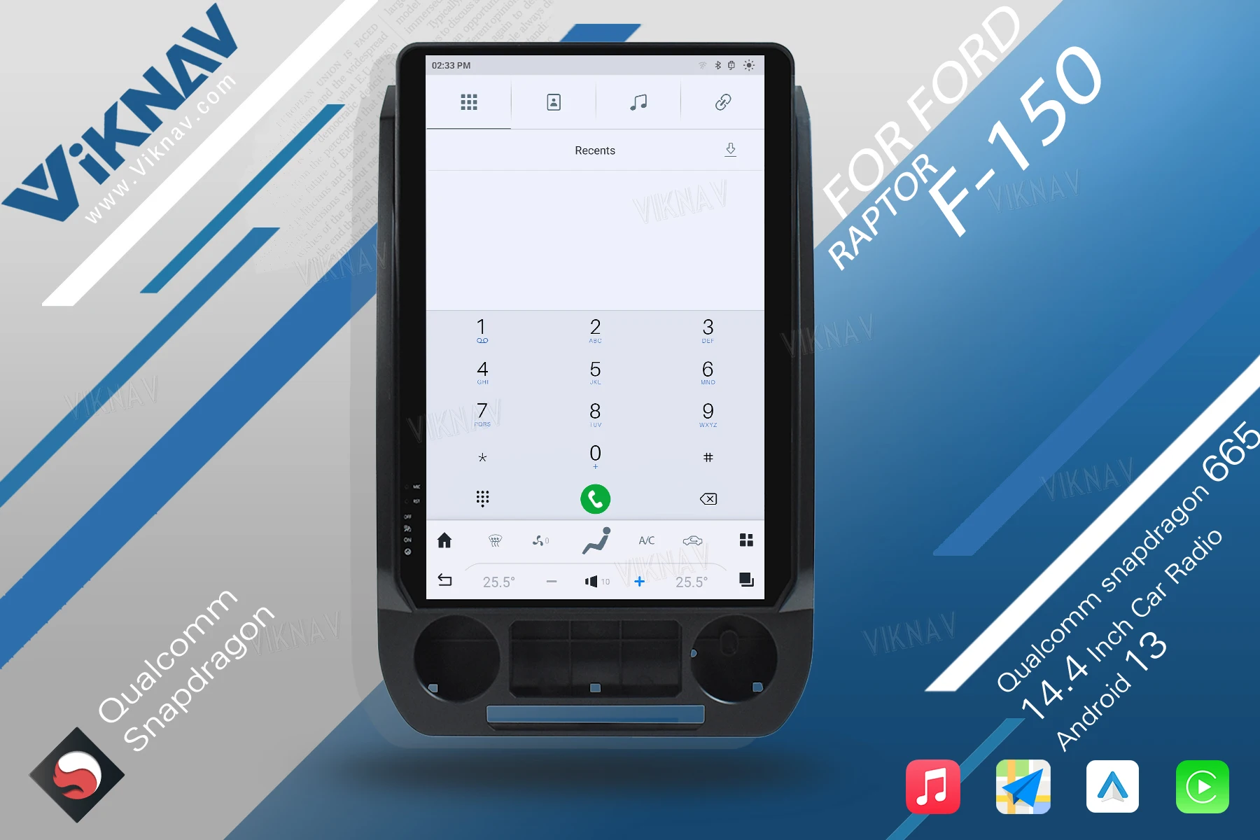 Android 128 ГБ Ford F150 Радио F250 F350 F450 Мультимедийный проигрыватель Беспроводная автоигра