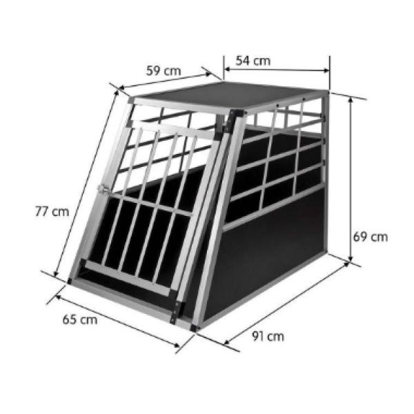 Lockable коробка перемещения собаки MDF сверхмощная алюминиевая для большой клетки перехода автомобиля собаки
