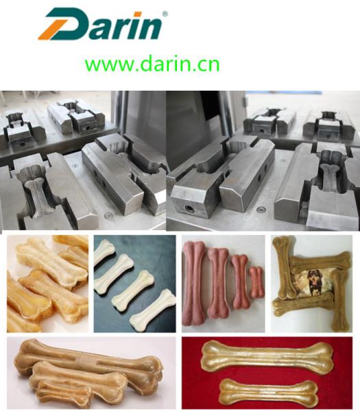 Natural , Bleached , Smoked Pressed Rawhide Bones Punching Machine For Pet