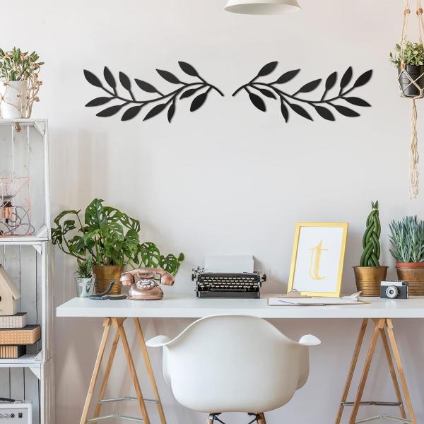 Indoor Metal Tree Leaves Wall Decor Vine Metal Olive Branch Wall Art Outdoor