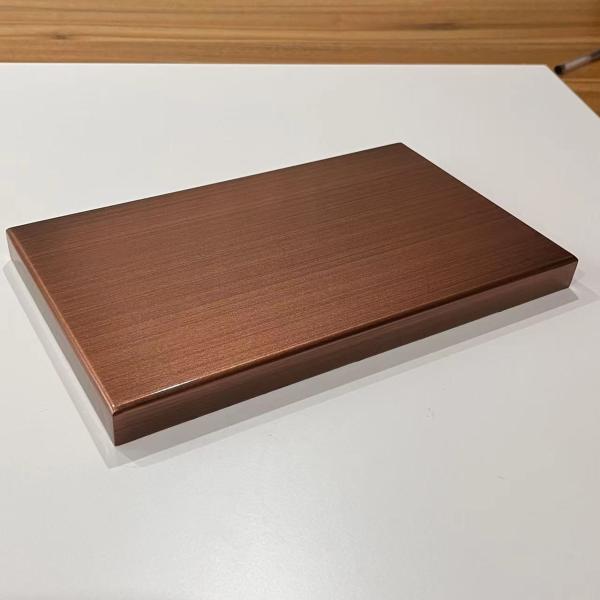 Metallic Paint Brushed Copper Aluminum Solid Panel 150x200x20mm