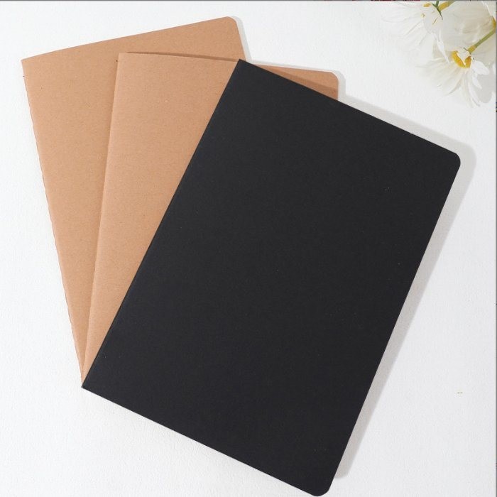 100 Pages/ 50 Sheets Soft Kraft Cover Notebook Perfect for Students and Professionals