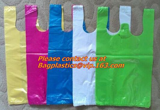 100% Biodegradable and Compostable, T-shirt Bags, EN13432 Certificate, green bags, bio bag