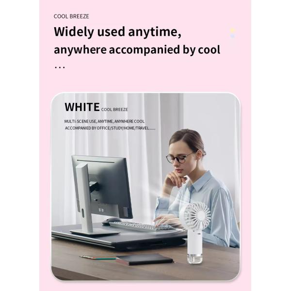 Portable Water Spray Mist Fan Electric Usb Rechargeable Hand Mini Fan Humidification Water Cooling Fan