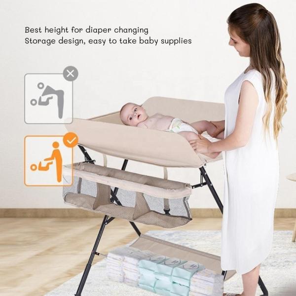 OEM ODM Modern Baby Changing Station Folding Diaper Changing Table