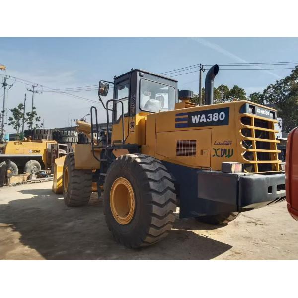Japan WA380-3 Used Komatsu Wheel Loaders Long Lasting Easy Maintenance