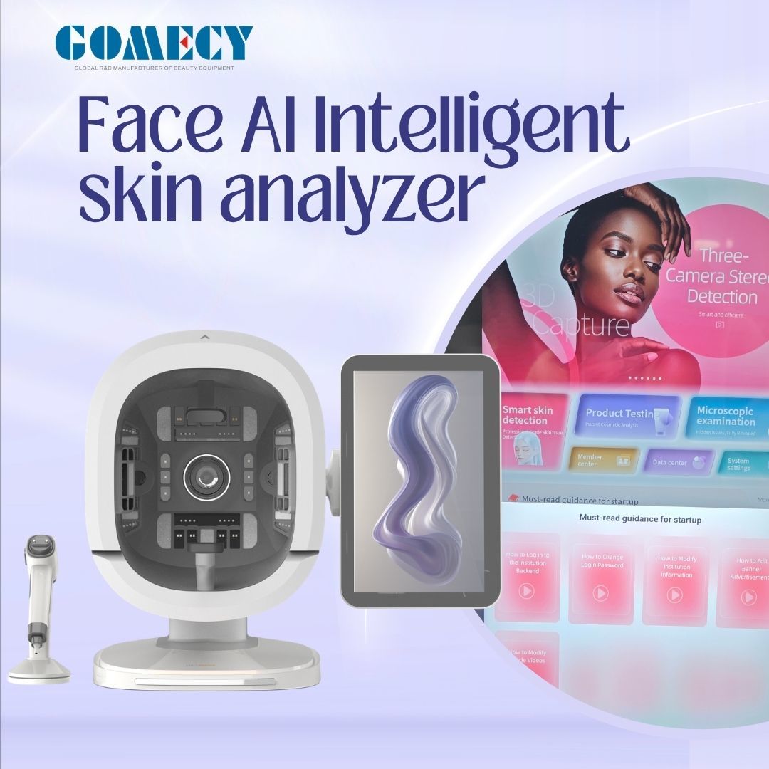 Complete Skin Analyzer Including A Scalp Analysis Handpiece A Large Screen And A High-Definition Camera