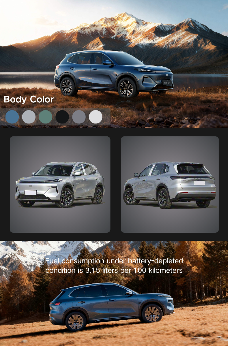New 2026 for Galaxy Starship 7 135KM Intelligent Navigation Edition Plug Hybrid SUV Long Range 5-door 5-seater 150-200kW