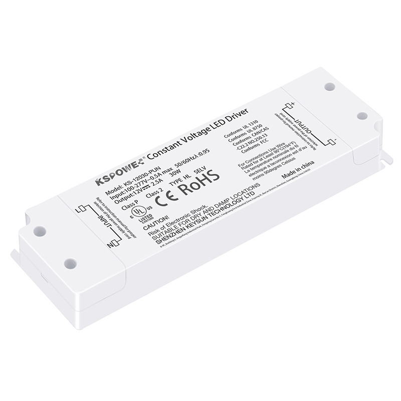 12V 20W Input 100-120V Constant Voltage IP20 LED Power Supply Driver for Indoor Strip Lighting Exceptional Efficiency