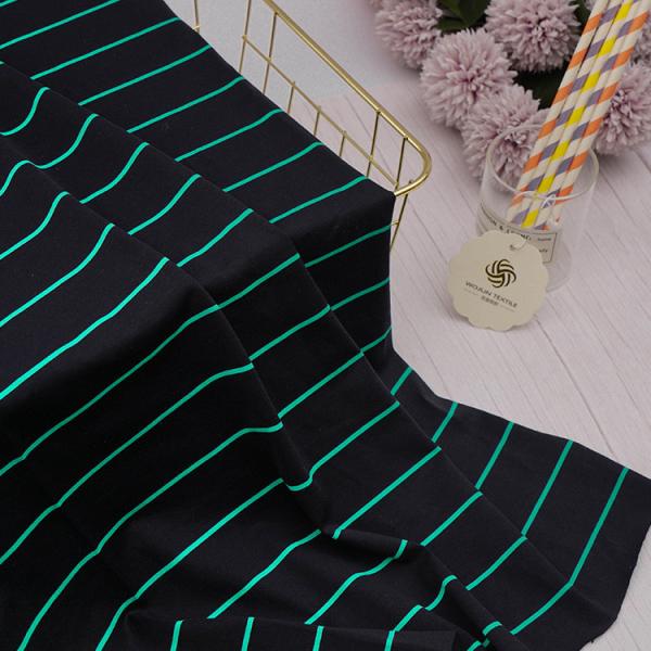 Трикотажные ткани из хлопчатника, пряжа, окрашенная 60S, хлопчатобумажная полосатая ткань