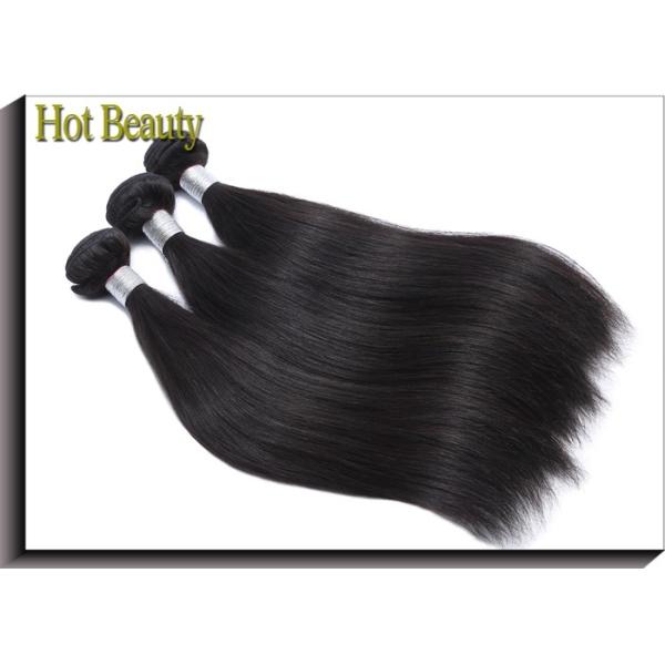100% Straight Remy Human Hair Bundles / Natural Cuticle Aligned Hair