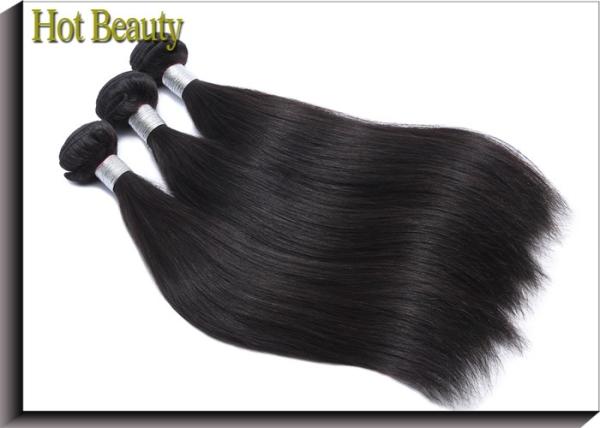 100% Straight Remy Human Hair Bundles / Natural Cuticle Aligned Hair