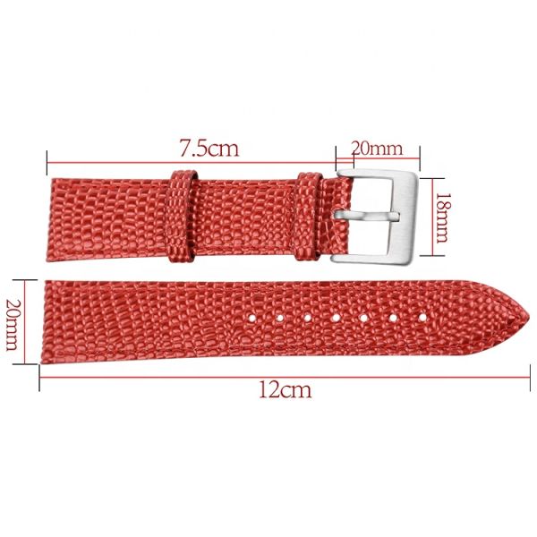 Dominant Python-Patterned Genuine Leather Watch Strap