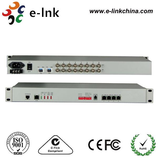  8E1 + 4GE 1+1 Fiber PDH Multiplexer