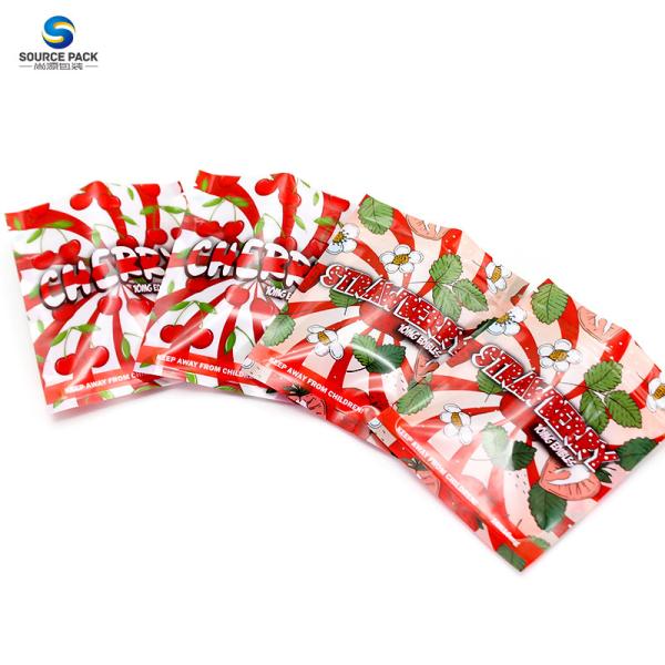 Mylar Zipper Childproof Weed Packaging Bag Marijuana Smell Proof Printing Plastic Bag With Zipper