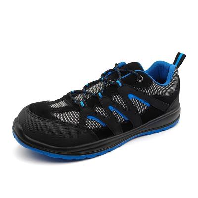Comfortable Safety Shoes Suede Leather Oxford Steel Toe Work Boots Anti Impact Puncture
