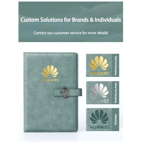 Cahier avec couverture en cuir PU pour cadeaux d'affaires avec fermeture magnétique pour fournitures scolaires et de bureau