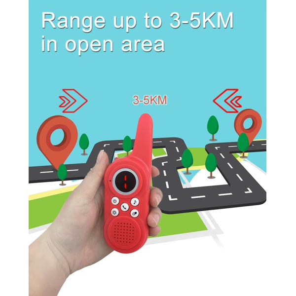 Gama militar de la charla del juguete los 3KM del Walkietalkie de los niños 0,5 vatios para el descubrimiento al aire libre