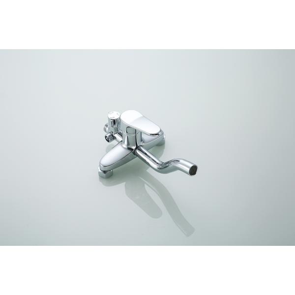 Chrome Surface Finishing Modern Brass Round Pipe Rain Shower Head Bathroom Shower Set