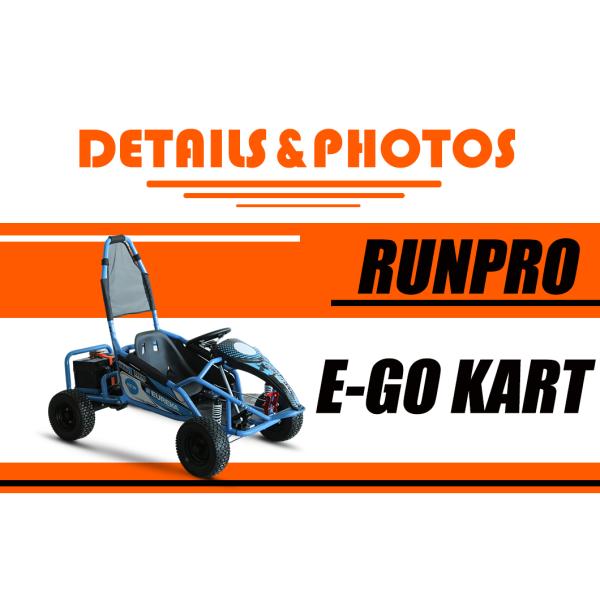 Go Kart Pro Kids Electric Buggy 4 Wheeler Transmission draft drive MAX SPEED 18-25km/h