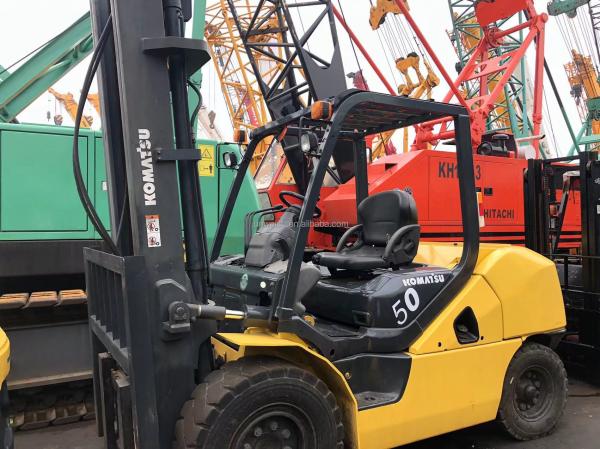 2012 Used Japanese Komatsu Forklift FD50 5T 5Tons Japan ISUZU Engine in Good Condition