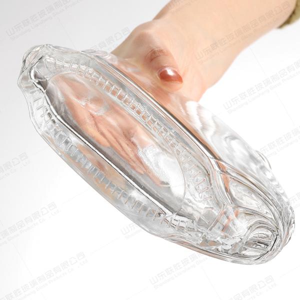 Decanter de vinho de vidro de tamanho personalizado 700 ml 1000 ml Garrafa de vidro saudável sem chumbo