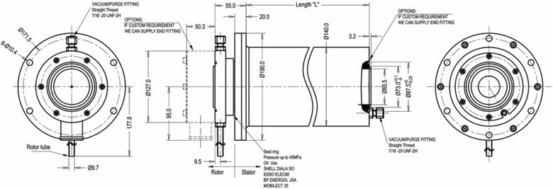 IP67 Sealed Marine Slip Ring For Small Winch Systems / ROV / Crane
