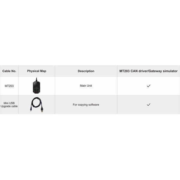 OBDSTAR MT203 CAN Дирижер/симулятор шлюза