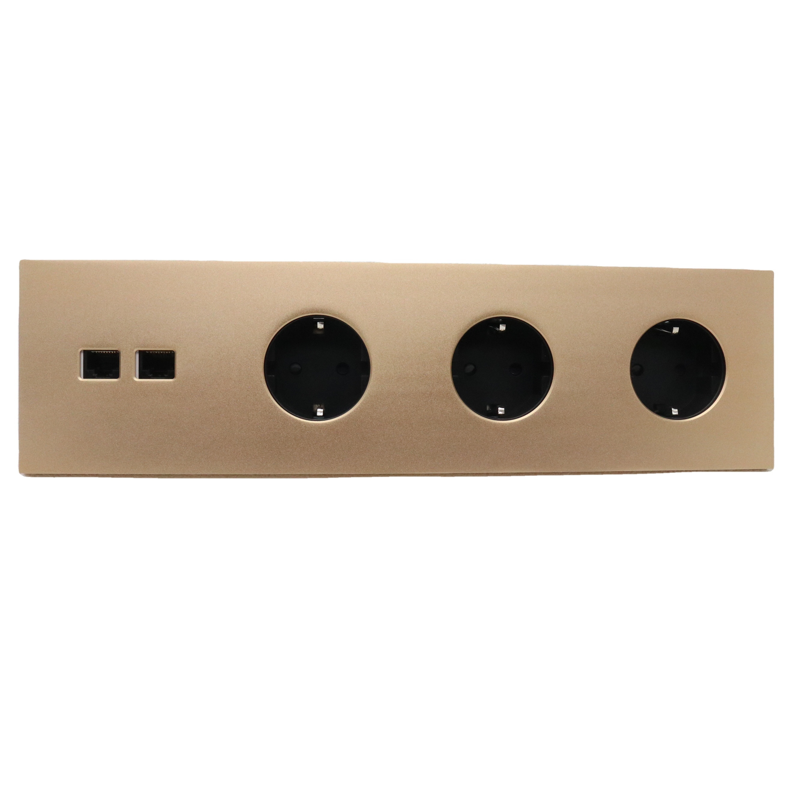 Household Electrical Accessories Wall Socket, Telphone+data Computer Socket 16A EU UK Tel+data Socket Standard Grounding 50/60hz