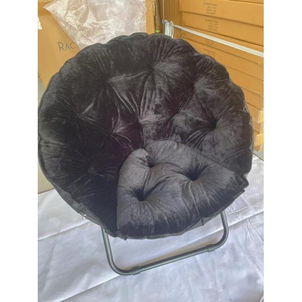 Folded Round Thickened Folding Recliner Living Room Moon Chair Modern Design Style