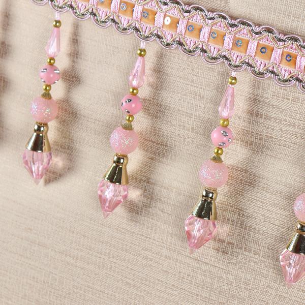 Handmade fashionable chain beads lace tassels fringes for curtain/sofa/pillow decoration