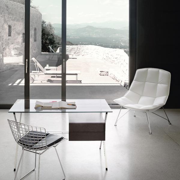 jehs+laub wire lounge chair & ottoman