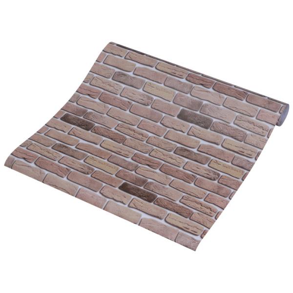 Moisture-Proof PVC Vinyl Brick Stone Wallpaper Vintage Design 3D Brick Wallpaper Adhesive Paper Stickers