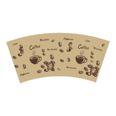 150ML Flexo imprimiu o material Degradable de papel do fã 100% do copo