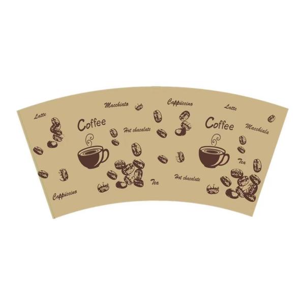 150ML Flexo напечатало материал вентилятора 100% бумажного стаканчика Degradable