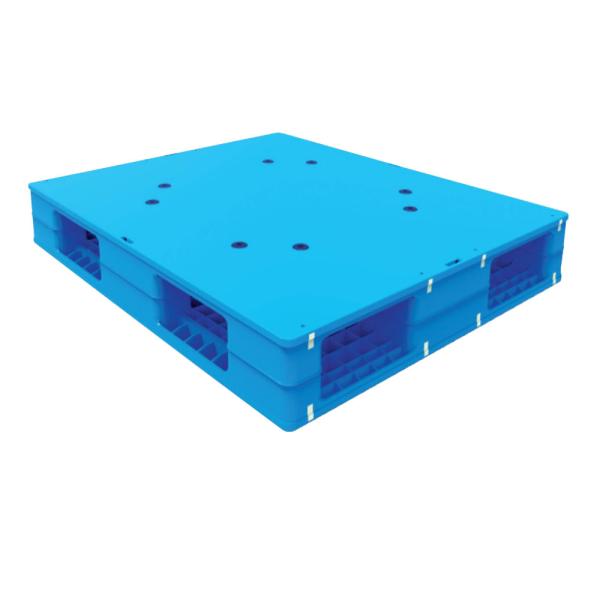 4-Way Entry Type Double Faced Stackable Plastic Pallets for Safe and Secure