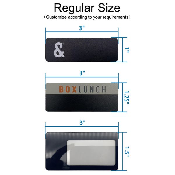 Wholesale Custom Design Logo White Reusable Magnetic Plastic Name Tag Badge