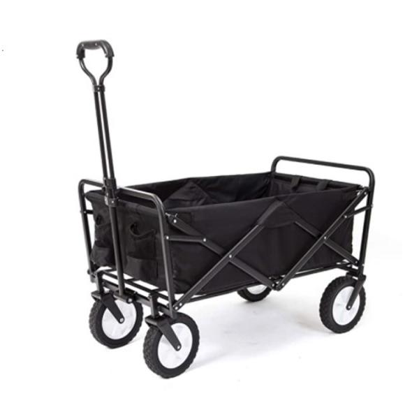 Outdoor Foldable Beach Camping Kids Wagon Stroller Metal Folding Hand Carts Trolley