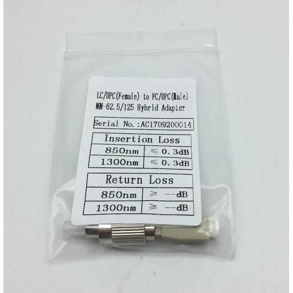 FC Male To LC Female Fiber Optic Adapters SM MM62.5 MM50 Optional Simplex Type