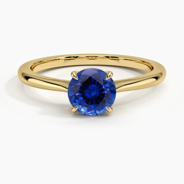 Selena 4ct Cushion Cut Blue Sapphire Engagement Ring For Women
