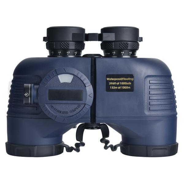 Rubber and Aluminum 7x Magnification Marine Telescope for Outdoor Sports With Compass
