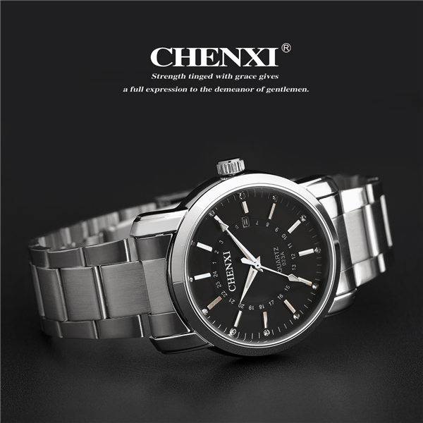 C023A Stainless Steel Band Watch Brand CHENXI Fashion Watches Japan Movt Quartz Watch Mens