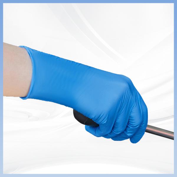 CE FDA Blue Industrial Disposable Gloves Food Processing Nitrile Examination Gloves