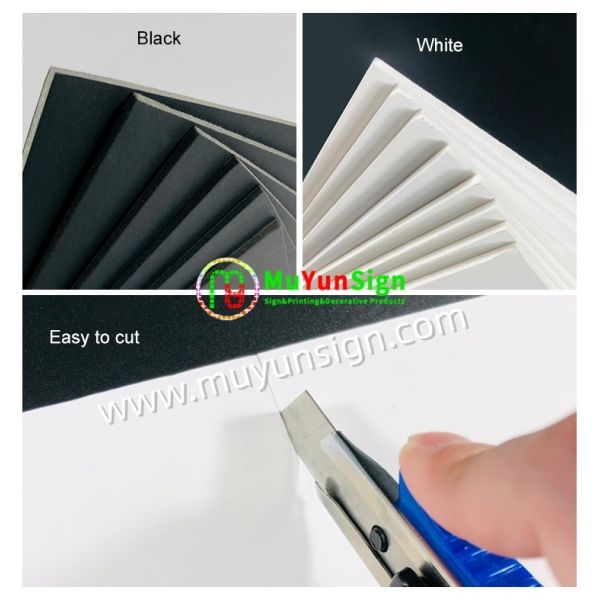 Rigid PS Sheet KT Board Clean Edge Flawless Surface Lightweight for Framing Mounting