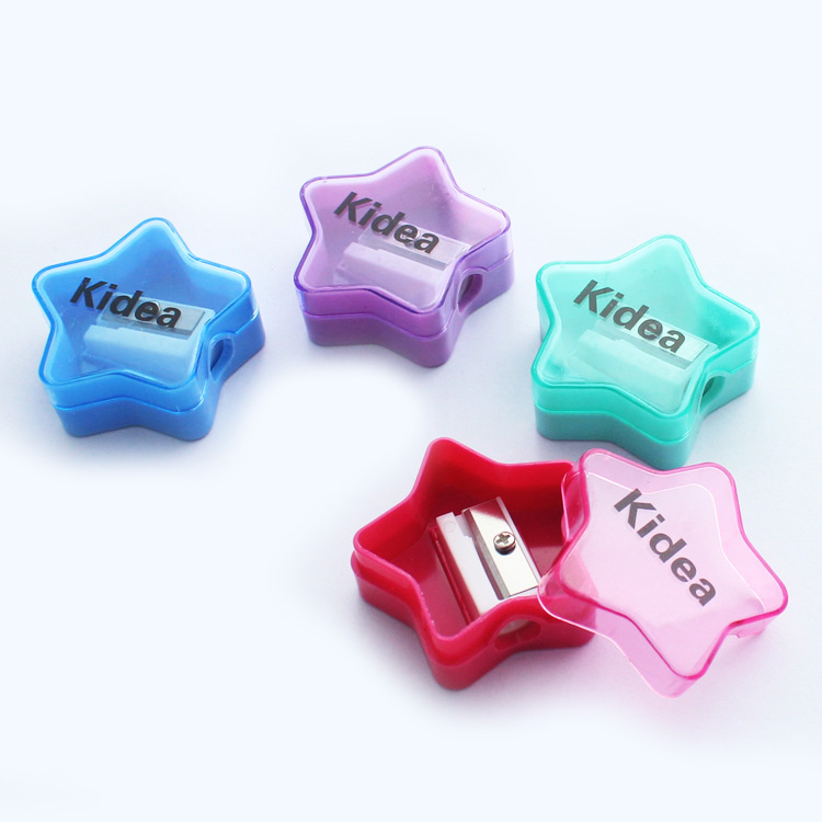 wholesale single hole star shape plastic pencil sharpener