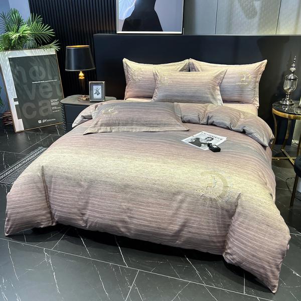 1 Cover 1flat Sheet /bedsheet 2pillowcase Pink Egyptian Cotton Bedding Set for Home Baby